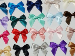 accessorio fiocco singolo nastro raso