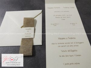 partecipazione matrimonio shabby chic vintage rustic yuta