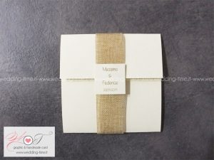 partecipazione matrimonio shabby chic vintage rustic yuta