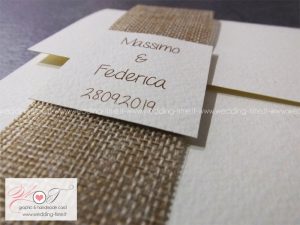 partecipazione matrimonio shabby chic vintage rustic yuta