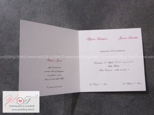 partecipazione matrimonio elegante classica con strass