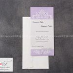 partecipazione matrimonio elegante con strass