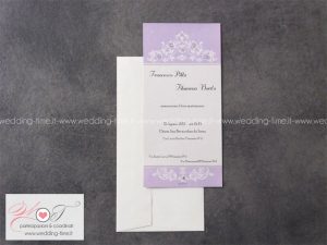 partecipazione matrimonio elegante con strass