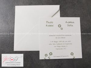 partecipazione matrimonio grafica campestre
